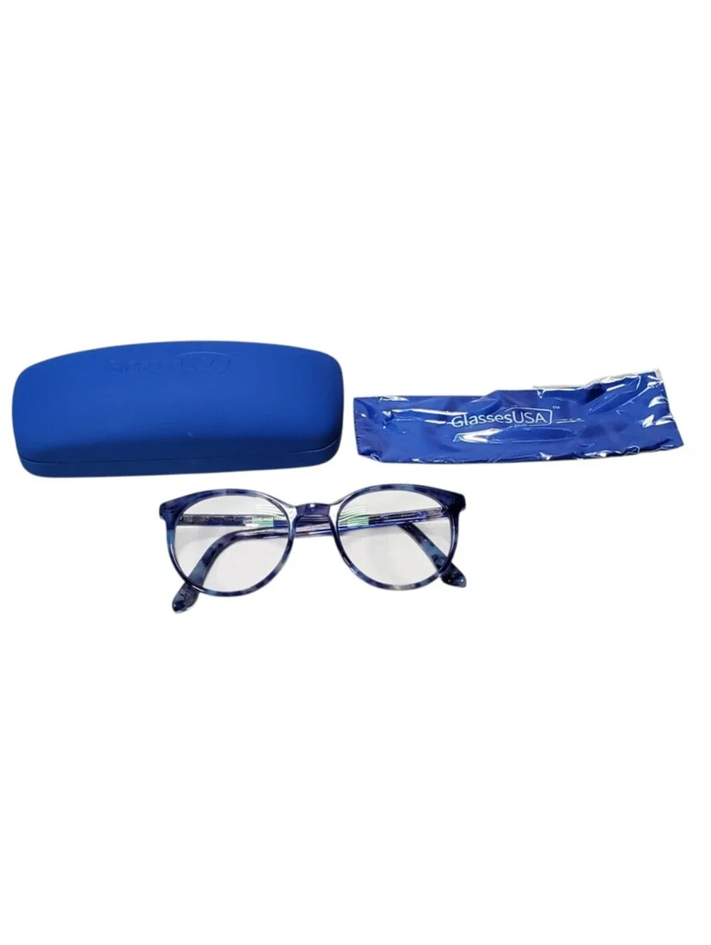 Amelia E Veronique Blue Tortoise Shell Eyeglass Frames 35-002341 / 50-20-145